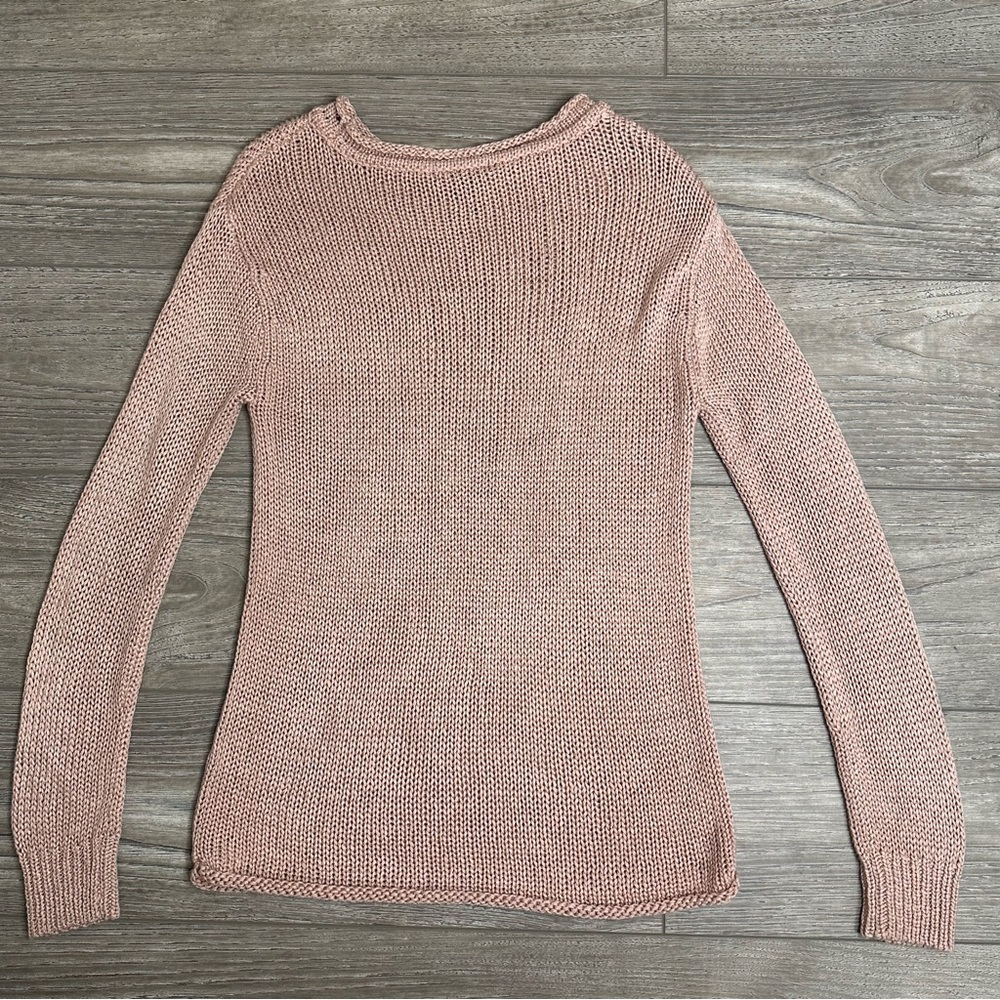 Y2K Forever 21 Women's Blush Pink Long Sleeve Sweater Soft Stretch Size S - Picture 3 of 3